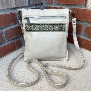 HASbags🇺🇸Reversible Leather/Fabric Flip Crossbody Bag